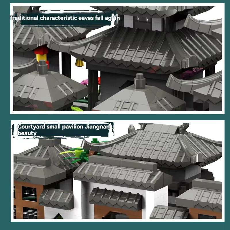 yaafun Suzhou Garten Micro Bausteine, Traditionelle Alte Architektur, Modell - Bild 5