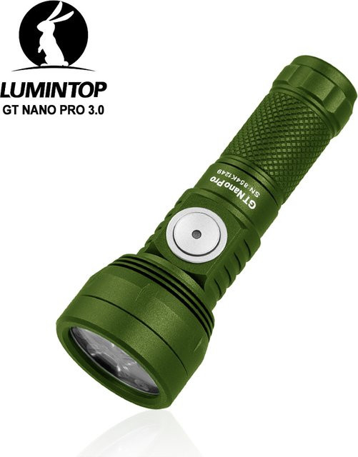 LUMINTOP GT NANO PRO 3.0 LED-Taschenlampe und Angellaterne mit 1600 Lumen, wiederaufladbar via Typ C, Farbe: Grün - Bild 1