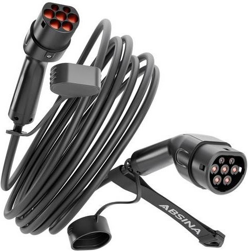 Absina eMobility Typ 2 Ladekabel in Schwarz, Länge: 7,5 m - Bild 1