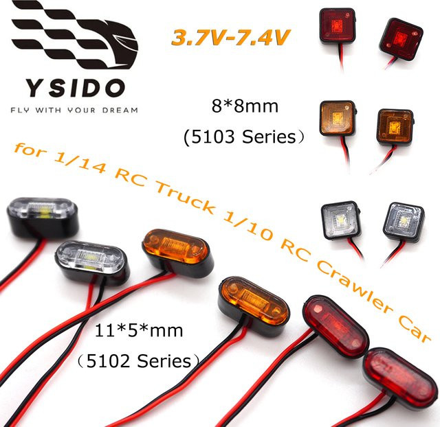 YSIDO RC Auto Blinker Led Warnleuchten Marker Lichter, Zubehör - Bild 1