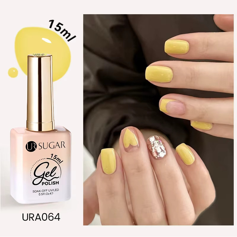 UR SUGAR Gel-Nagellack, Hellgelb, 15 ml - Bild 2