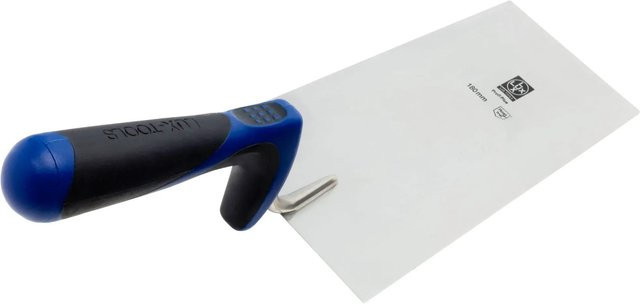 LUX-TOOLS Stuckateurkelle Comfort aus rostfreiem Edelstahl in Silber, Breite: 18 cm - Bild 1