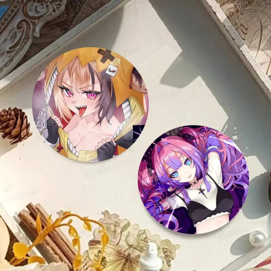 KAYOU Brosche, Anime Hololive, Runde Blech Münze - Bild 4