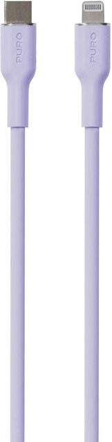 SBS USB-C auf Lightning Softkabel für Power und Data Sync, Farbe: Tech Lavender, Länge: 1,5 m - Bild 1
