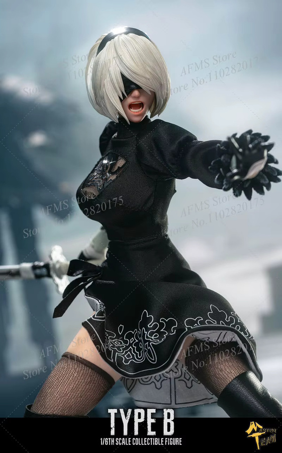 Hot Toys Nier 2B, Actionfigur, 1/6 Maßstab, Komplettset - Bild 3