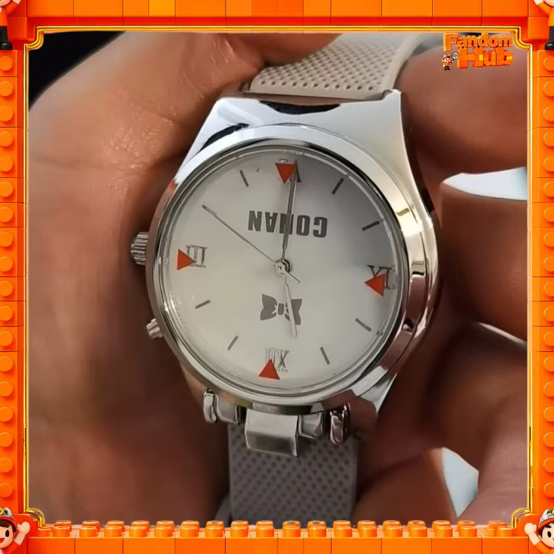 Bandai Analoguhr, Edelstahl, Weiß, Silber, Unisex, 3 ATM - Bild 3