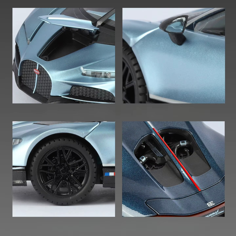 Bugatti Tourbillon Supercar, Modellauto, 1:24, Metall, Blau - Bild 4