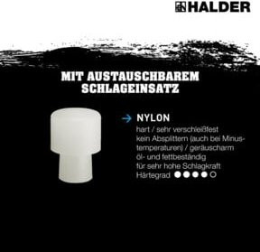 Halder SUPERCRAFT 3508.010 Ersatzkopf aus Kunststoff, weiß, 1 g - Bild 2