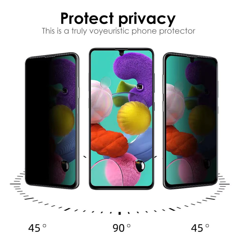3er-Pack Anti-Spion Schutzglas für Samsung Galaxy A15 A35 A55 A05 A14 A54 A12 A17 A16 A26, Transparent - Bild 2