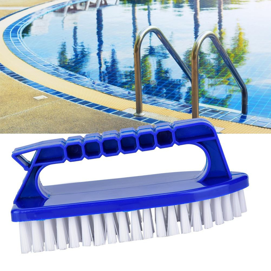 mfySpace Handbürste für Schwimmbecken und Ecken zur Reinigung von Fenstern und Türen in Blau - Bild 3