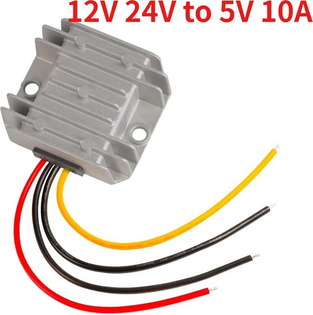 kangwobei DC/DC Step-Down Konverter 12V 24V auf 5V 10A Wasserdichter Einstellbarer Spannungsreduzierer für Golfwagen Club Car - Bild 1