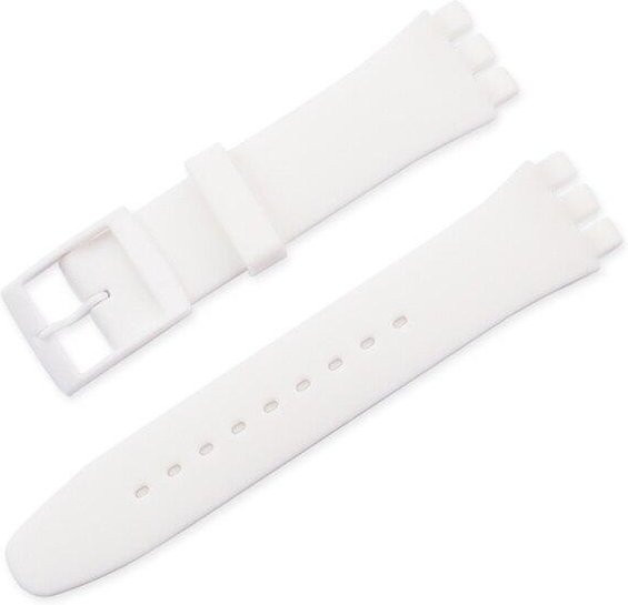 TT-Clothes Uhrenarmband Silikon, 20 mm, Weiß, Herren - Bild 1