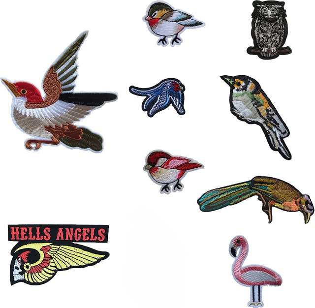 DIY Bügel-Patches mit Tier- und Vogelmotiven für Kleidung, Taschen und Hüte - Bild 1