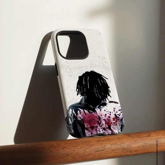K-Ken Carson Mehr Chaos Handyhülle für iPhone 17 16 15 14 13 12 Pro Max Plus in Weiß mit glänzender HD-Doppelschicht-Flüssigkeitshartschale - Bild 1
