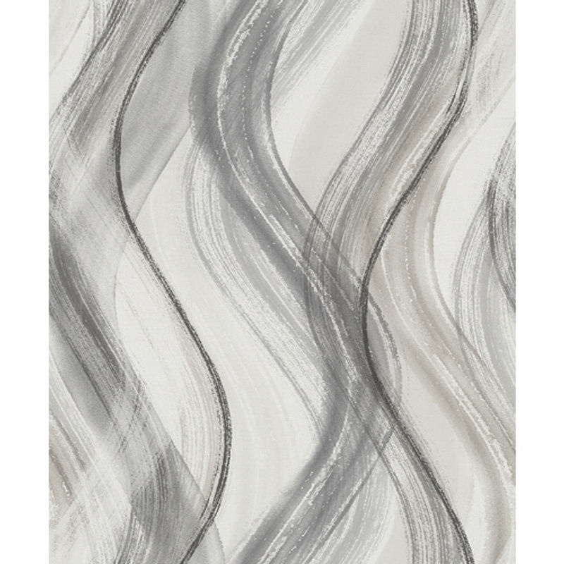 Marburg Vliestapete Shades mit Wellen-Design in Greige-Beige, abstrakt und modern - Bild 5