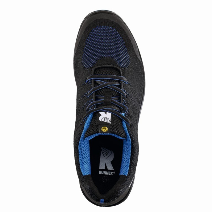 RUNNEX Sicherheitsschuhe SportStar S1PS in Schwarz-Blau aus Textil nach EN ISO 20345 - Bild 2
