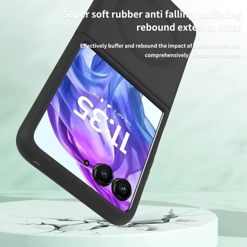 szHAIyu Magnetische MagSafe Schutzhülle für Motorola Razr 60 50 Ultra und Razr + 2025, matte Abdeckung in Purple, stoßfest - Bild 4