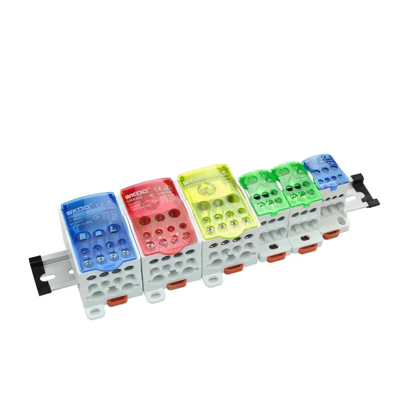 WONKEDQ UKK-Verteilerkasten mit DIN-Schienen-Klemmenblock für elektrischen Anschluss, mehrfarbig - Bild 1
