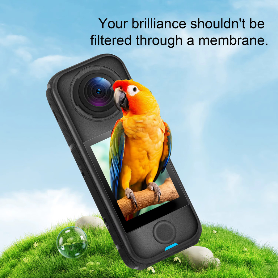 STARTRC Schutzfolie für Insta360 X4 Action-Kamera, hochtransparentes und kratzfestes Bildschirmzubehör in Transparent - Bild 3