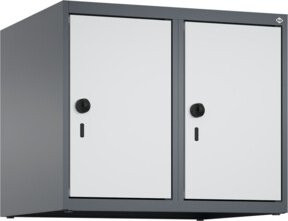 C+P Aufsatzschrank 7016/7035 mit Sicherheits-Drehriegel und 2 Abteilen, Anthrazit/Grau, B/T/H: 50 x 60 x 50 cm - Bild 1