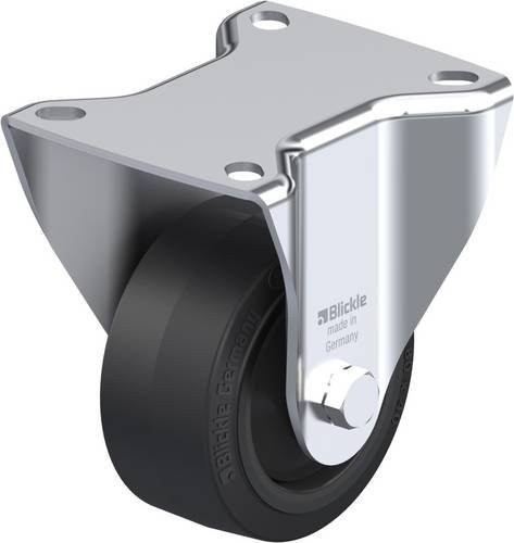 Blickle Bockrolle 82KF Schwarz mit Schraubbefestigung, Rad-Durchmesser: 80 mm, Tragfähigkeit: 170 kg - Bild 1