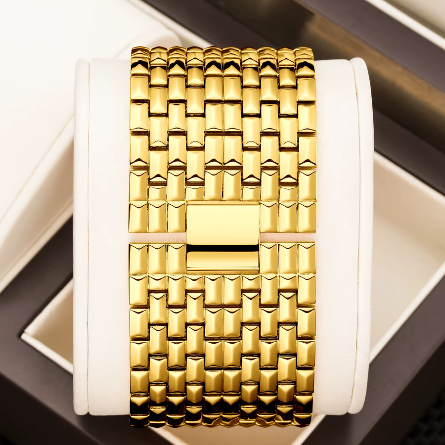 YaLaLuSi Armbanduhr, Quarzuhr, Gold, quadratisch, Damen - Bild 2