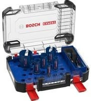 Bosch Lochsägen-Set Electrician Expert für Baumaterialien, 10-teilig, Ø 20-64 mm, blau - Bild 1