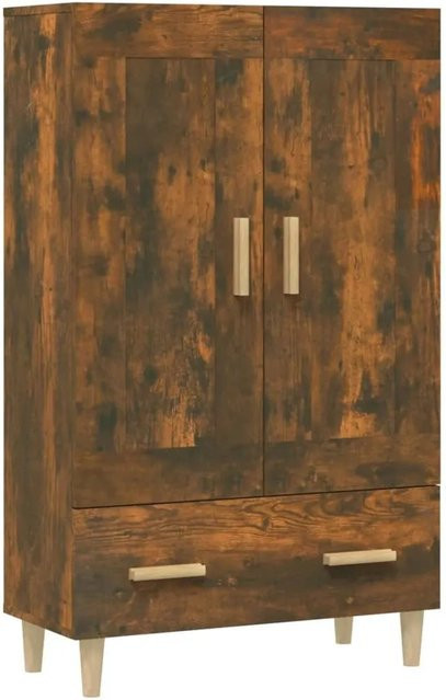vidaXL Highboard Räuchereiche in Braun mit Schubladen und Regalen, B/T/H: 70 x 31 x 115 cm - Bild 1