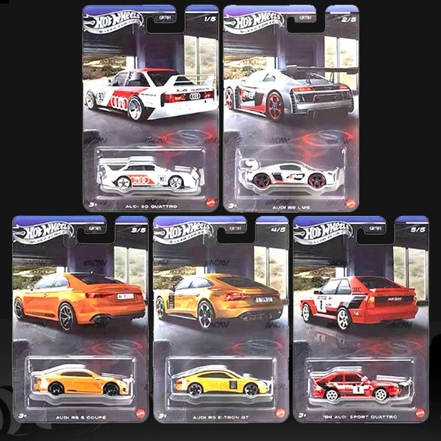 Hot Wheels Audi 90 Sport Quattro Coupe RS E-Tron GT, Fahrzeugmodell, 1:64, Silber - Bild 1