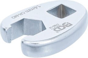 BGS Hahnenfußschlüssel aus Chrom-Molybdän-Stahl mit 3/8 Zoll Innenvierkant-Antrieb und 14 mm Schlüsselweite in Silber - Bild 1