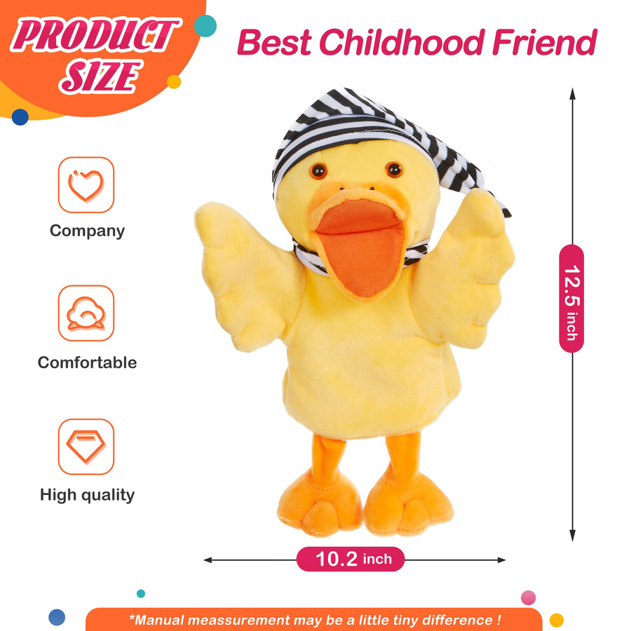 Bai Fen Bai Toys Ente Handpuppe Plüschtier Gelb - Bild 1