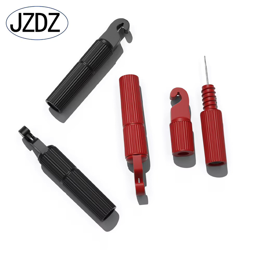 JZDZ 2er-Set Multimeter Test Sonden mit 4mm Jack und Draht-Piercing Funktion, Schwarz - Bild 2