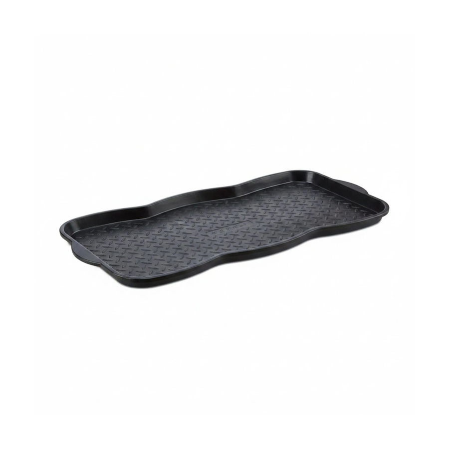 Relaxdays Schuhabtropfschale aus Polypropylen in Schwarz, B: 75 cm, T: 38,5 cm, H: 3 cm - Bild 2