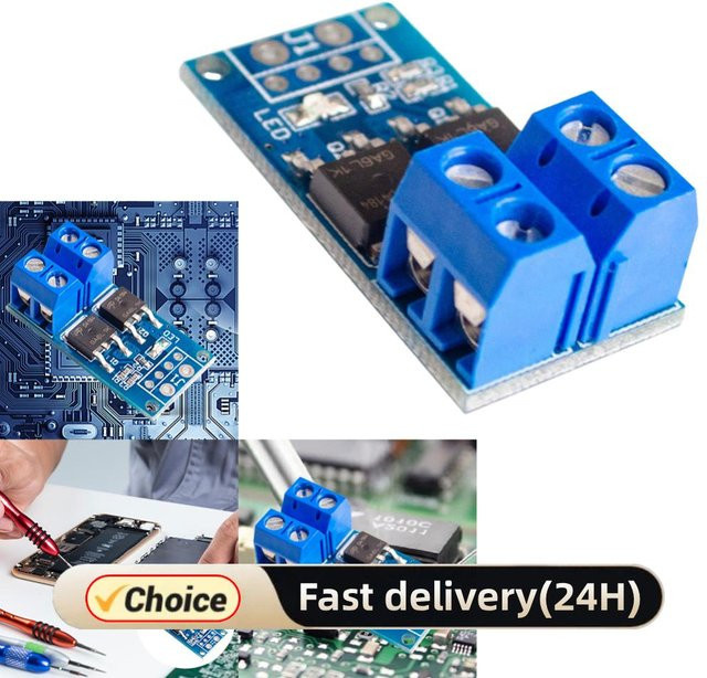 MOSFET Trigger Switch Drive Modul PWM Regler 15A 400W DC 5V-36V Elektronische Steuerplatine in Blau für Arduino - Bild 1