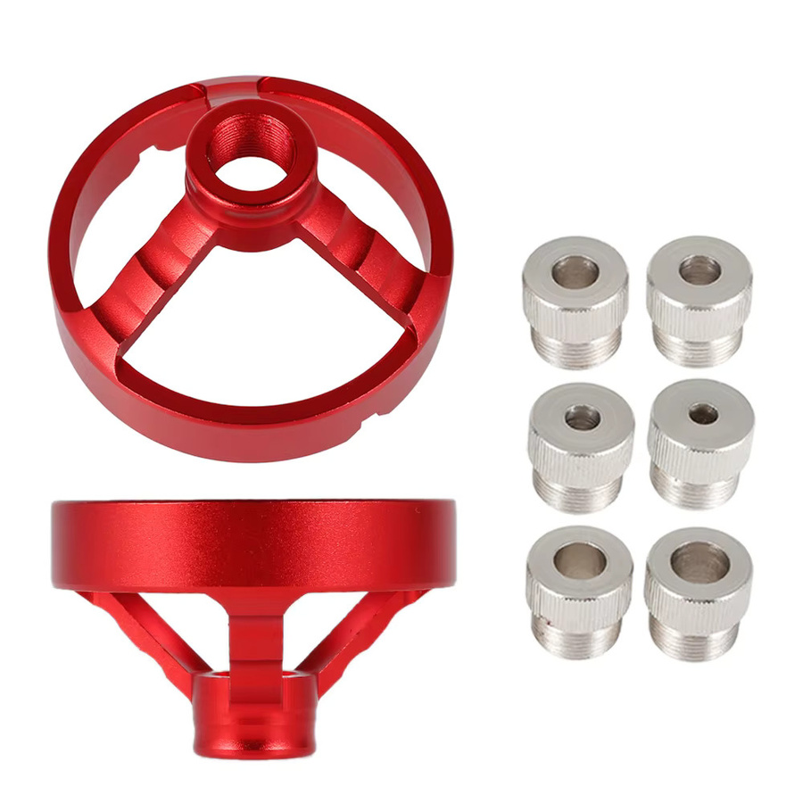 Toorise Vertikaler Bohrer Guide mit Leuchte für Holzbearbeitung, Rot, 5-10mm - Bild 6