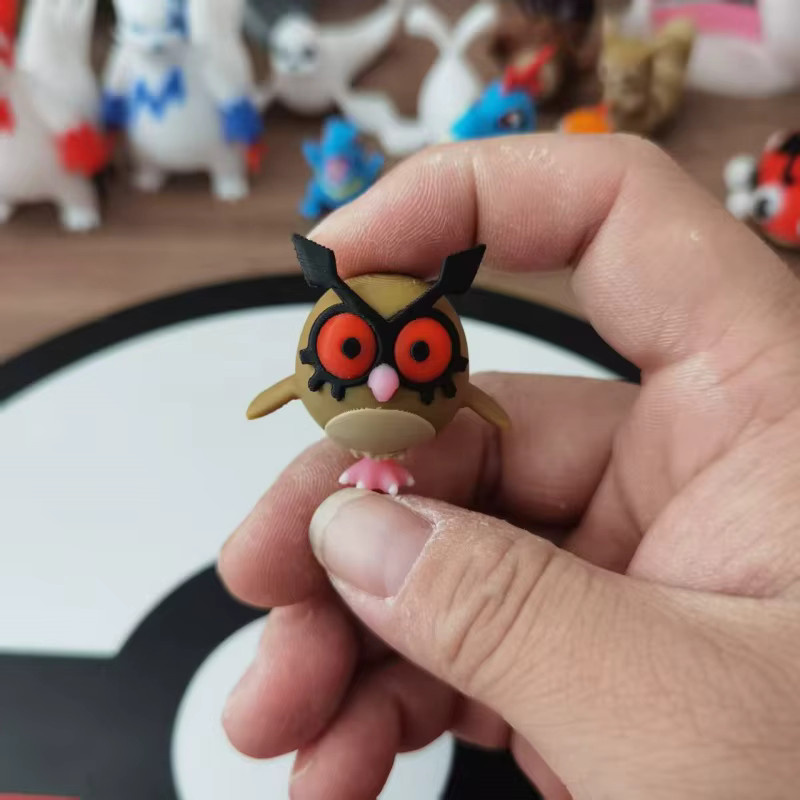 Bandai Pokémon Hoothoot Noctowl Action Figure, Maßstab 1:20, Kunststoff - Bild 2