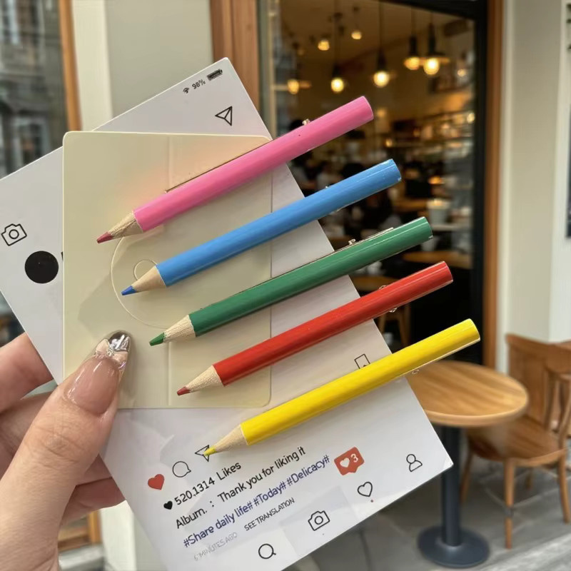 Haar Clip, Bleistift geformt, Multi Farbe, Kinder - Bild 2