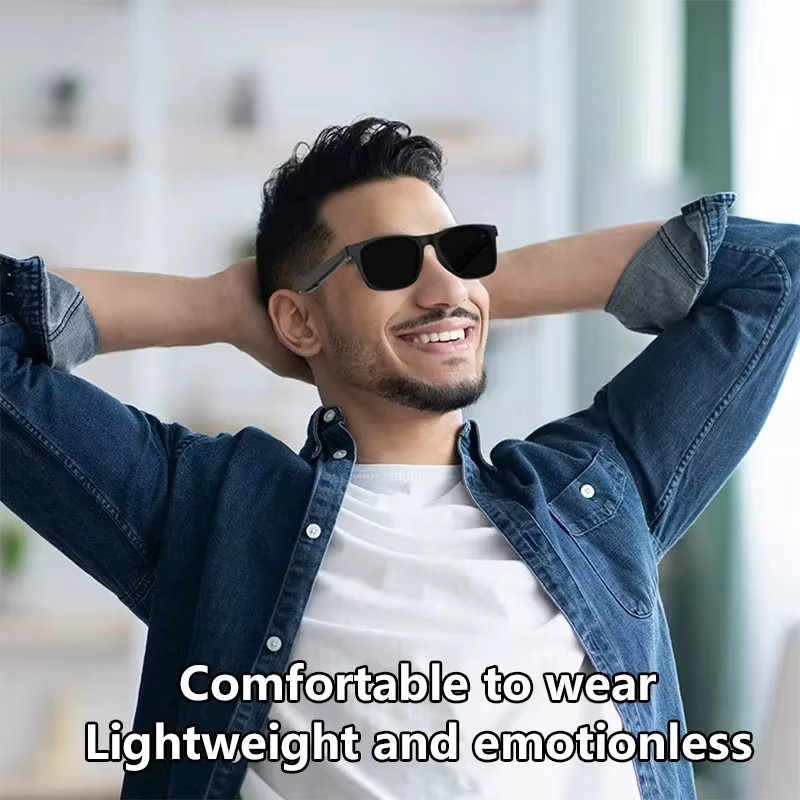 Lenovo Smartglasses, Square, Vollrand, Kunststoff, Black, Unisex - Bild 5