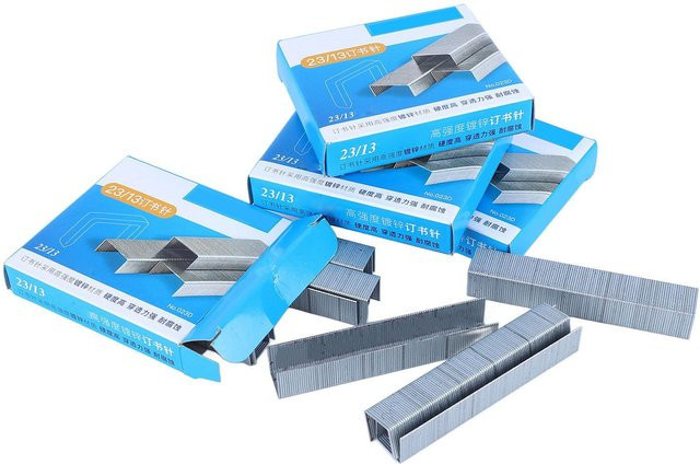 GoolRC Heftklammern 23/13 aus verzinktem Metall, 4000 Stück, Farbe: Blau/Silber - Bild 1