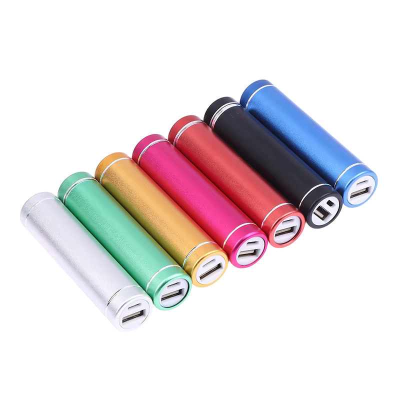 SD&HI Powerbank-Gehäuse-Set aus Aluminiumlegierung für 18650 Akkus mit USB-C Anschluss, Silber - Bild 2