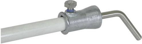 DEHN Befestigungs-Adapter 106342 BA130 RD8 BB16 V2A ZG aus Edelstahl in Silber - Bild 1