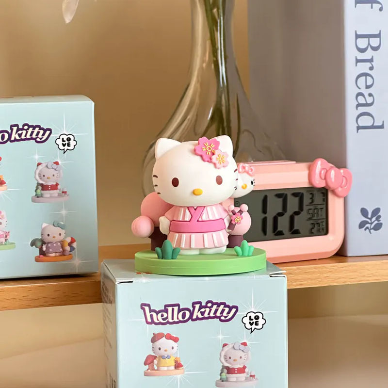 Sanrio Hello Kitty Four Seasons Serie Mystery Blind Box Mehrfarbige Anime-Figuren aus Kunststoff als Sammelornamente und Dekoration - Bild 3