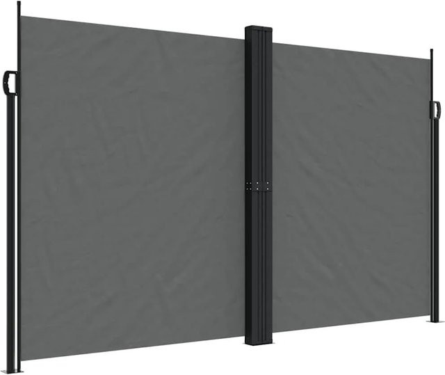 vidaXL Ausziehbare Seitenmarkise aus Polyester und Stahl in Anthrazit, B/H: 600 x 200 cm - Bild 1