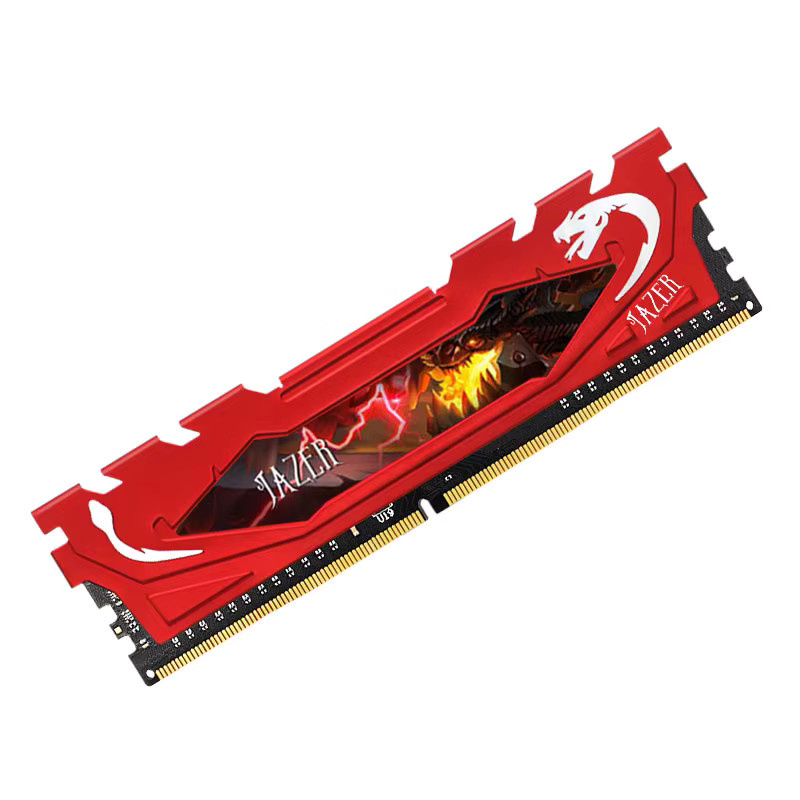 JAZER DDR4 Desktop-Gaming-Arbeitsspeicher 16 GB 3200 MHz in Rot - Bild 4