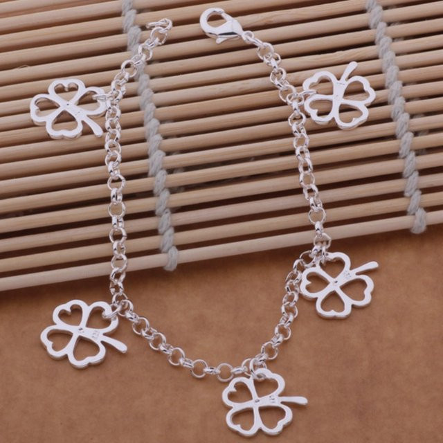 SAY Armband, 925 Silber, Blätterkette, Damen - Bild 1