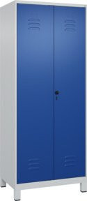 C+P PSA Doppel-Spind Classic PLUS mit 2 Abteilen, Füße, Sicherheits-Drehriegel 7035/5010, B/T/H: 80 x 50 x 195 cm - Bild 1
