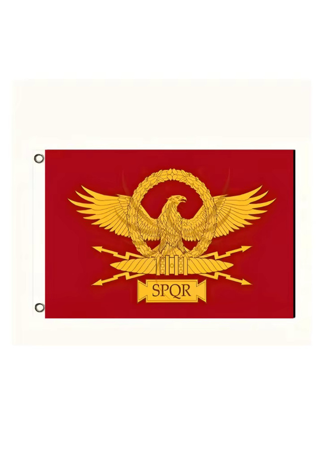 SPQR Flagge Römisches Reich aus Polyester für Heimdekoration und historische Veranstaltungen Breite: 150 cm, Höhe: 90 cm - Bild 2