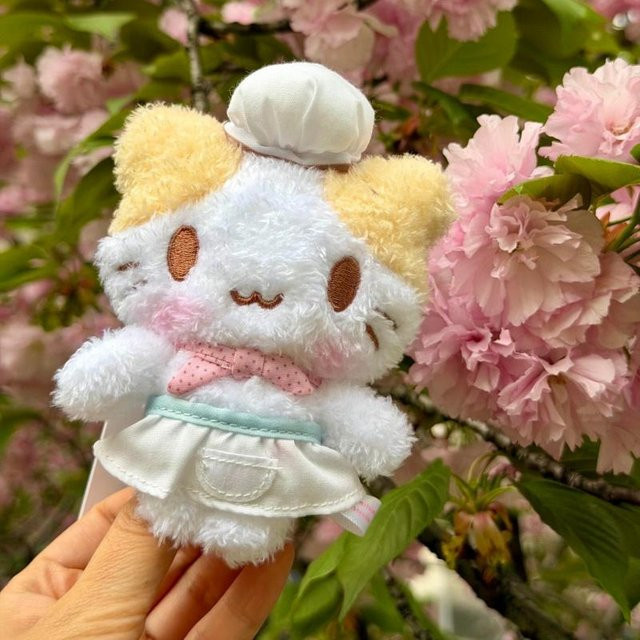 Linyi toy Marshmallow-Katze Dessert-Serie Cook Plüschtier Schlüsselanhänger, bunt, ab 18 Jahren - Bild 1