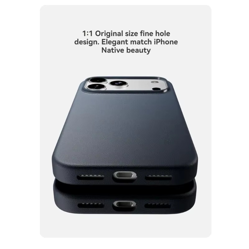 Apple Lederetui für iPhone 17 Pro Max, iPhone 16, iPhone 15, iPhone 14, iPhone 13 Pro mit MagSafe Magnetischem Kabellosem Laden in Braun - Bild 5