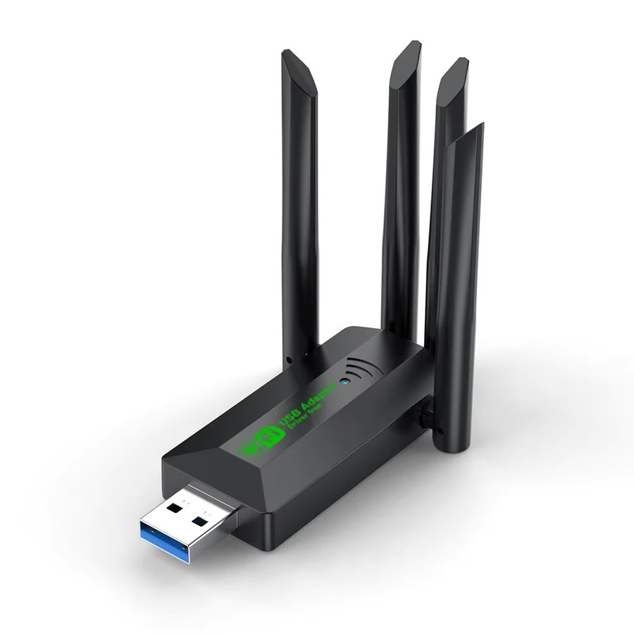 Kebidumei AX3000 WiFi 6 USB Wireless Adapter Dual Band 2,4 GHz/5 GHz 3000 Mbps Netzwerkkarte in Schwarz für Desktop-PC mit Windows 10/11 Unterstützung - Bild 5